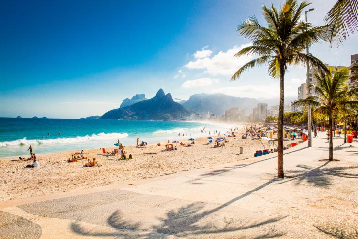 Escape from the heat of the city on Rio's famous beaches