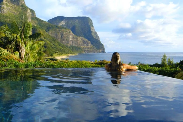 Infinity pool views from Capella Lodge | Credit: Luxury lodges of Australia