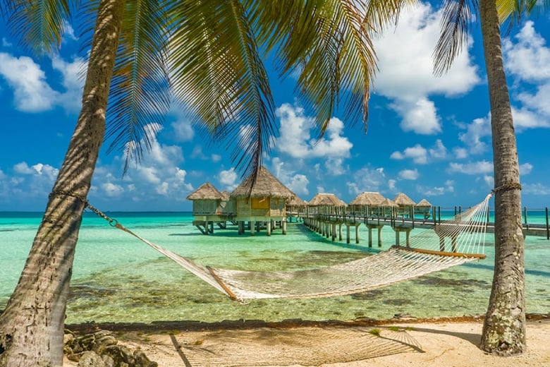 Swing in a hammock on Tikehau in French Polynesia | Travel Nation