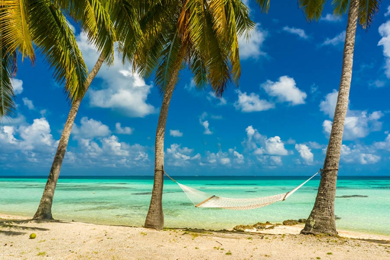 Swing in a hammock on tropical Tikehau | Travel Nation