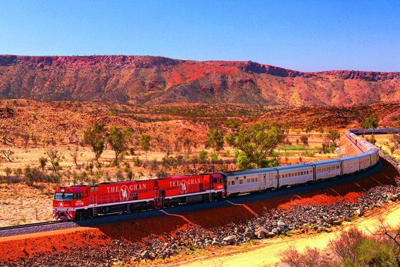 The Ghan is a world famous train journey 