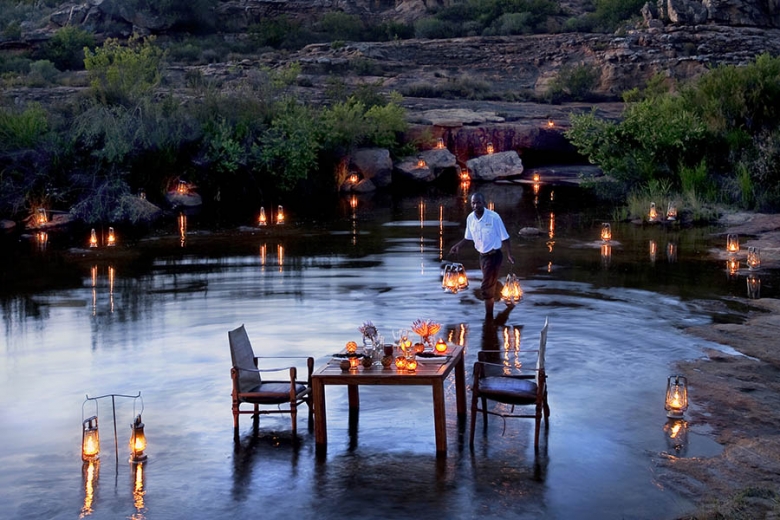 Enjoy a meal under the stars at Bushmans Kloof | Photo credit: Bushmans Kloof