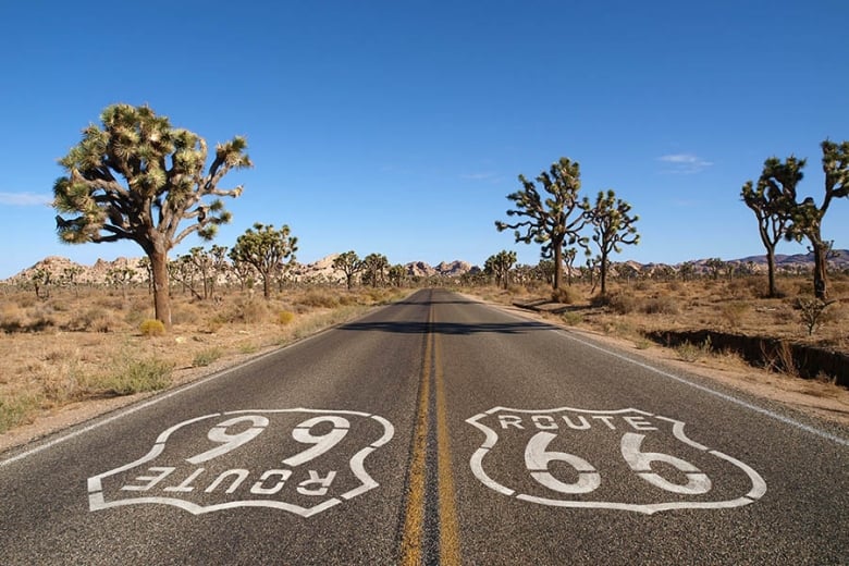 From Chicago to Los Angeles, Route 66 is the longest of our classic road trips