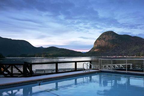 Pool views at Sonora Resort, British Columbia | Travel Nation