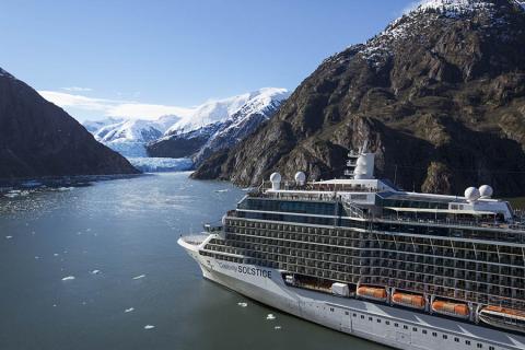 Head onto the deck for a morning of scenic cruising through the Tracy Arm Fjord 