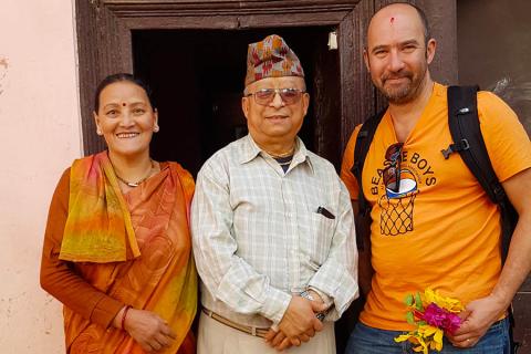 Jim at his homestay in Nepal | Travel Nation