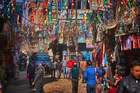 Explore the busy streets of Kathmandu