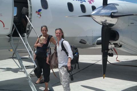 We made the short flight to Aitutaki