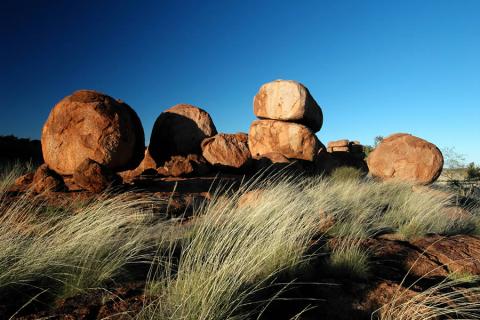 Dramatic rock formations, Devil's Marbles, NT | Photo credit Tourism NT