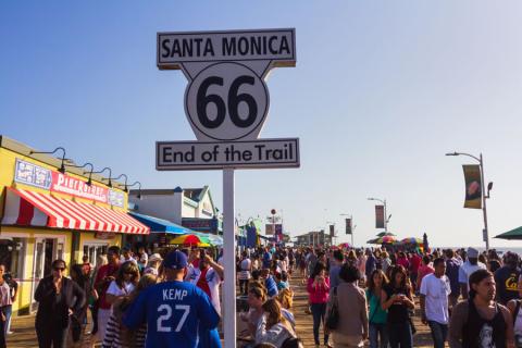 Visit Santa Monica, USA - the end of Route 66