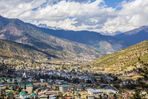 Thimpu - the capital city of Bhutan