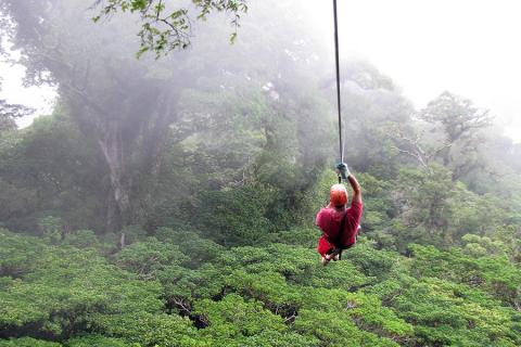 Monteverde is all about zipwiring through the clouds!