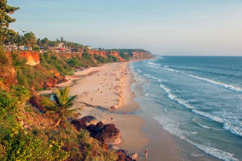 Varkala is a famous beach town and a great way to end the trip