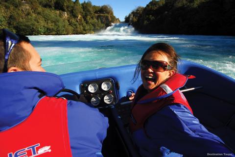 Experience the speed of the Huka Falls Jet boat