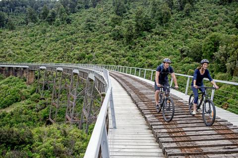 The New Zealand Cycle Trails are categorized by grades which are determined by the gradient, surface and traffic conditions | photo credit: Camilla Stodart