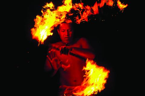 Samoans are known for their fire dancing skills