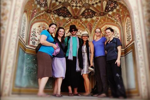 Sara's tour group, India