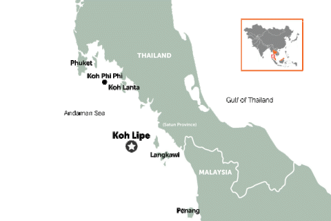 Getting to Koh Lipe by boat | map