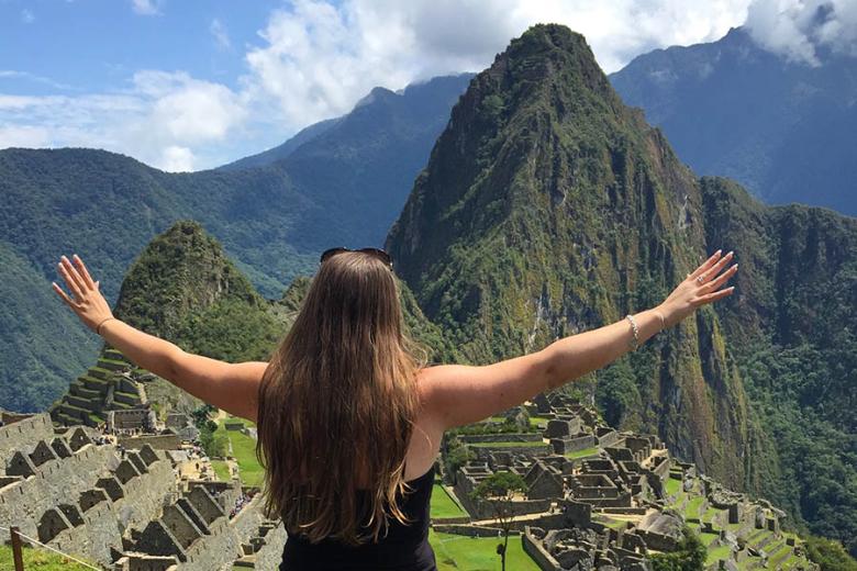 Amy soaking up the views over Machu Picchu | Travel Nation