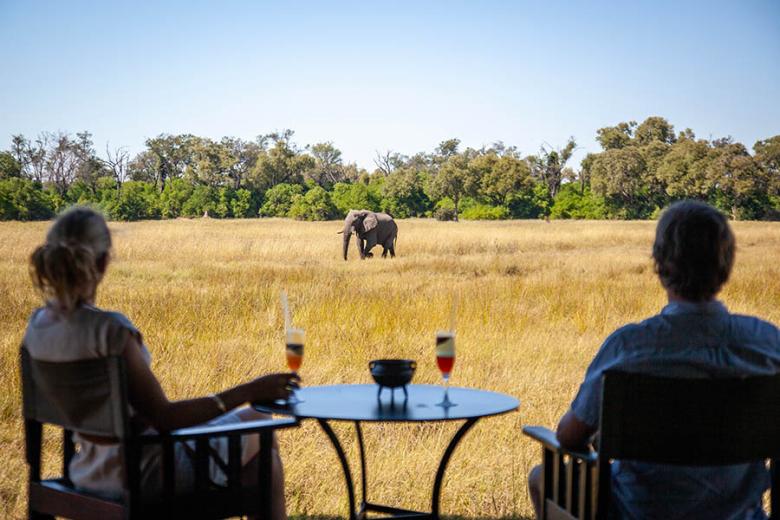 See wildlife from the deck of your safari tent | Photo credit: Machaba Safaris