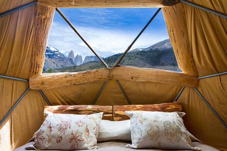 Soak up the stunning views from your eco-dome | Photo credit: Ecocamp Patagonia