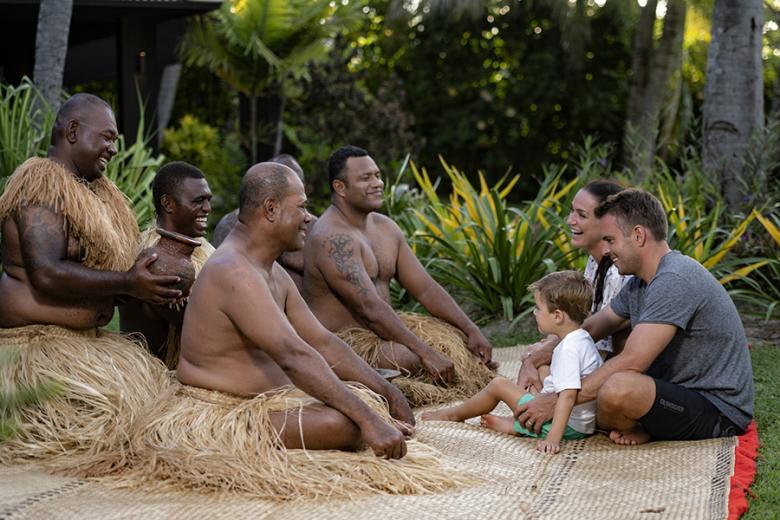 See your family make friends with the friendly Fijian people | Photo credit: Vomo Island Fiji