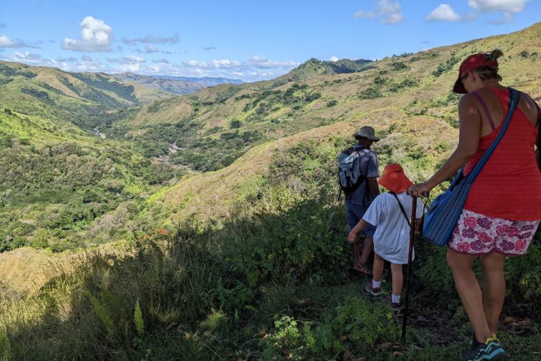 Chris and his family hiking on Viti Levu | Travel Nation