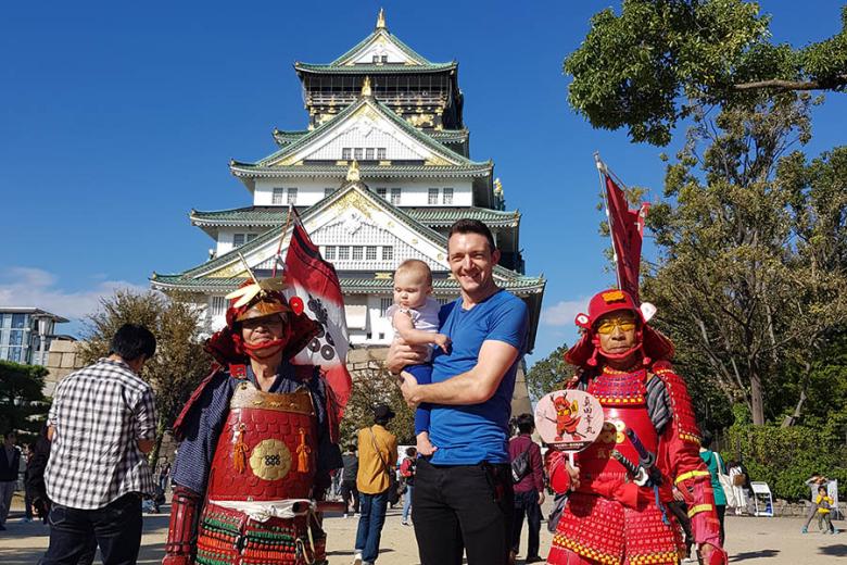 Jeremy enjoying Japan with baby Evelyn | Travel Nation