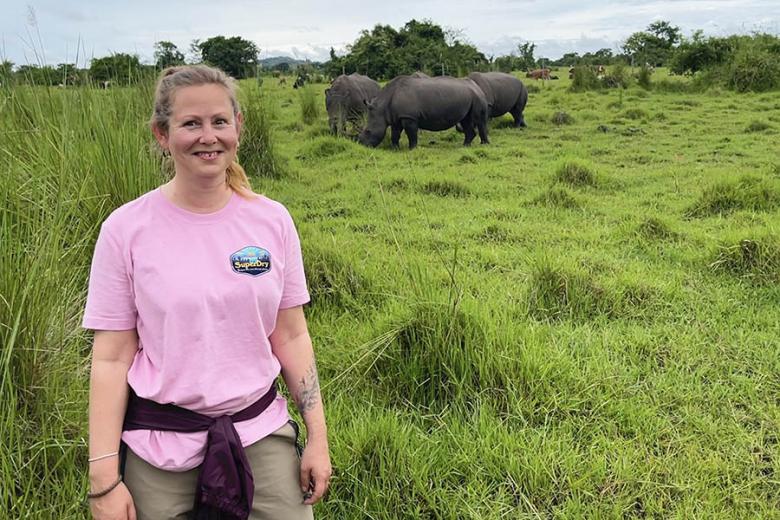 Walk with white rhinos in Uganda | Travel Nation