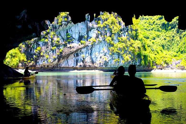 Kayak through the caves in Lan Ha Bay | Travel Nation
