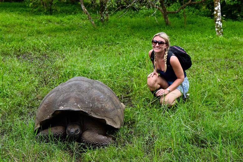 Get close to the giant tortoises of the Galapagos Islands