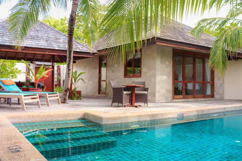 Stay in a family suite with a private pool at Kuredu Resort | Photo credit: Kuredu Resort & Spa