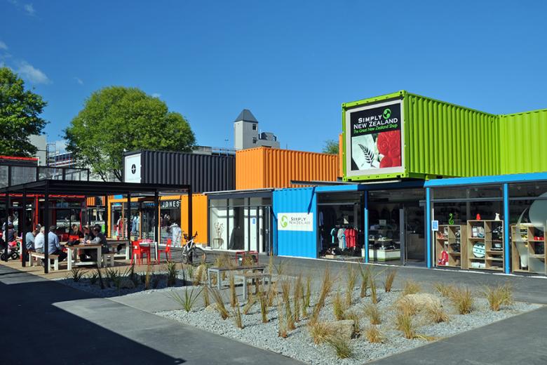 Rebuilding Christchurch with shipping containers, New Zealand