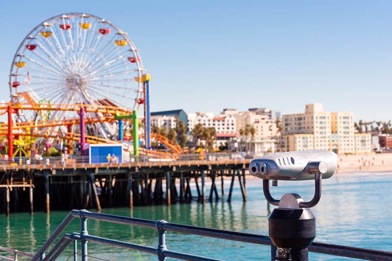 Ride the Ferris wheel at the Santa Monica Pier