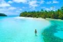 Wade through the bright blue waters surrounding One Foot Island | Travel Nation