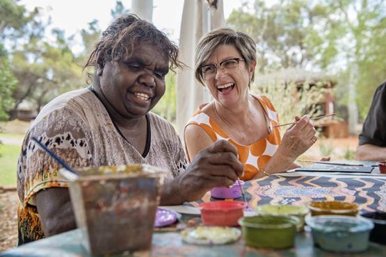 Create your very own dot painting in the traditional style | Tourism Australia and Shaana McNaught