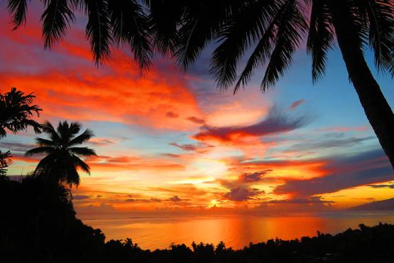See fiery sunsets on Moorea Island | Travel Nation