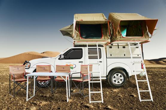 Your 4WD campervan comes with fold-out tents and endless potential for exploring this diverse country