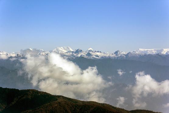 Prepare for some breathtaking views of the Himalayas