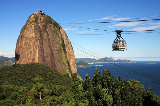 Take the cable up to the top of Sugarloaf mountain