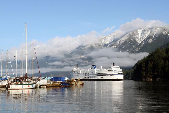Jump on the ferry and cruise across fjord-like waters