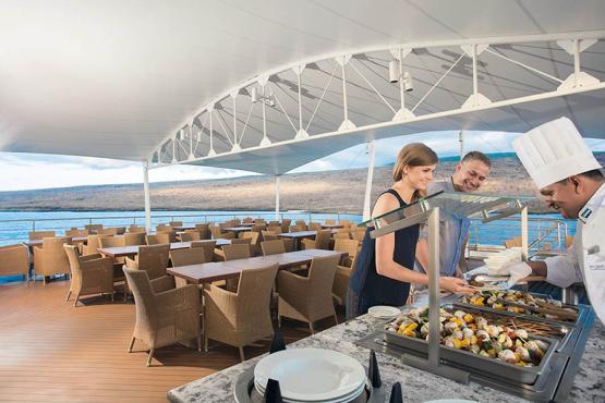 You'll be served some delicious food on board