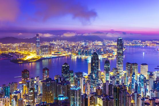 A cityscape of Hong Kong