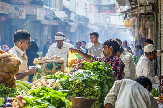 Local market, Delhi, India