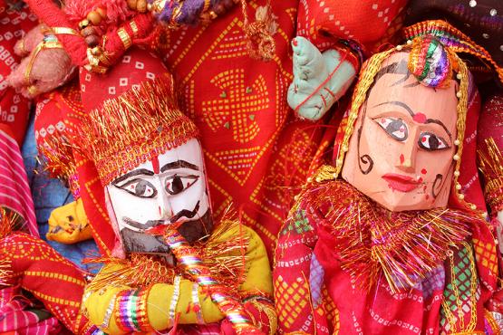 Traditional puppets, Jaipur, Rajasthan, India