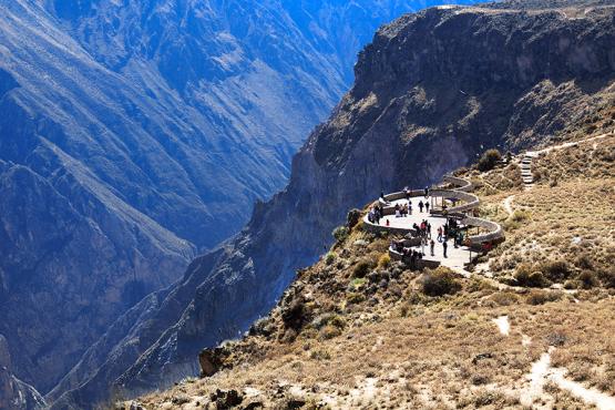You'll get spectacular views of Colca Canyon - one of the deepest in the world