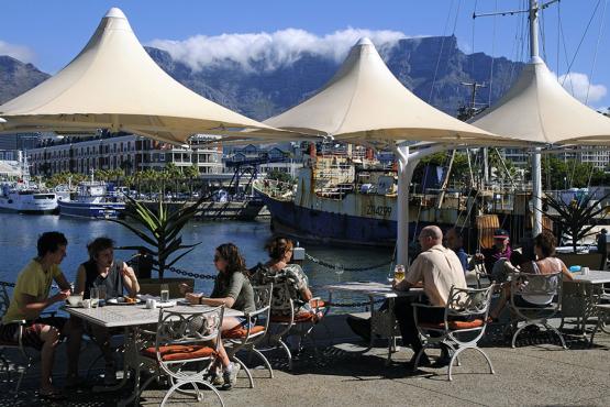 Enjoy a glass of South African wine down at the scenic V&A Waterfront