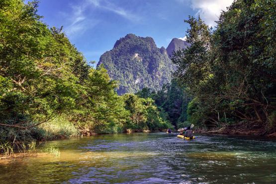 Spend an afternoon canoeing along the river