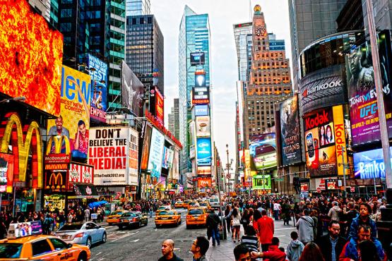 Discover the hustle and bustle of Times Square