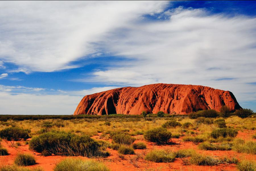 Uluru (Ayers Rock) is one of the world's great natural wonders